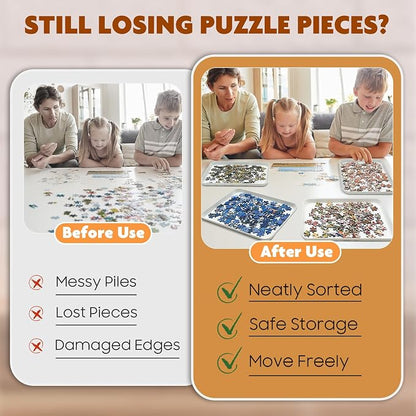 11.5 x 8.3 in Puzzle Sorting Trays Stackable - Image 5