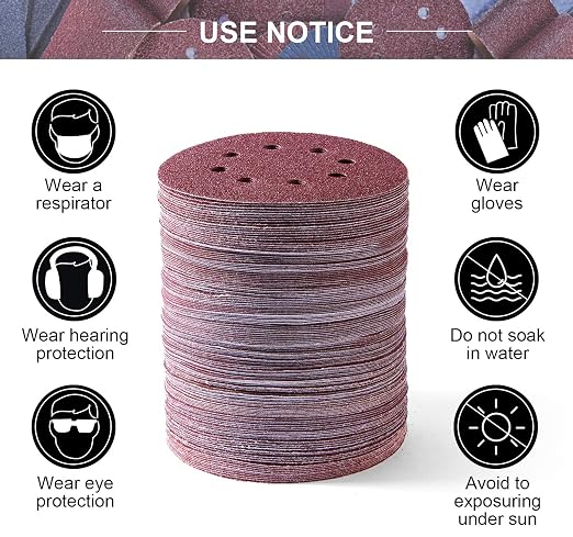 S SATC 150 PCS Sanding Disc 60 80 100 120 150 180 240 320 400 600 Grit Sanding - Image 5