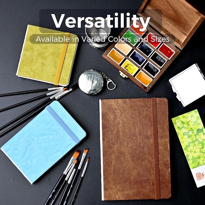 Funto Watercolor Journal, 2 Packs, 44 Pages Each, Cold-Pressed 100% Cotton - Image 4