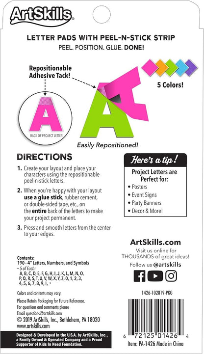 ArtSkills Poster Letters 4” Paper Letters - Image 2