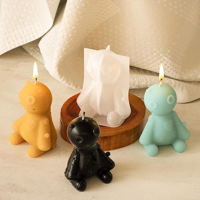 Doll & Ghost 3D Animal Candle Making Molds - Image 2