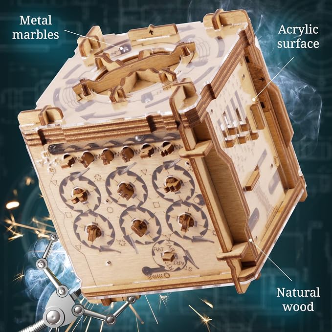iDventure Cluebox Cambridge Labyrinth – Wooden 3D Puzzle Box – Escape Room - Image 4