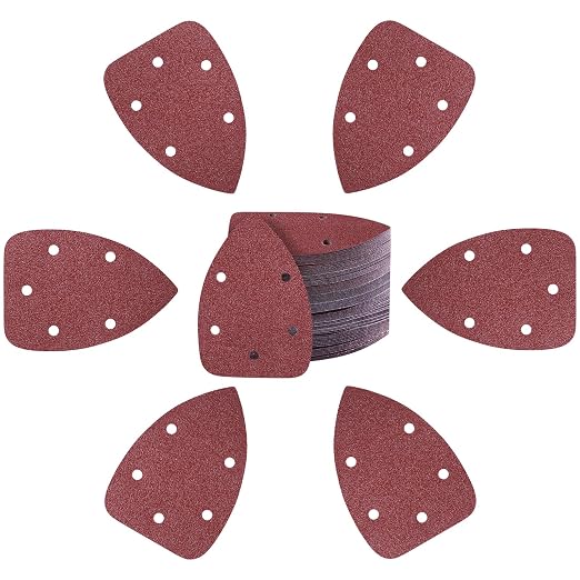 100-Pack Mouse Sandpaper 60 Grit by Tongbay