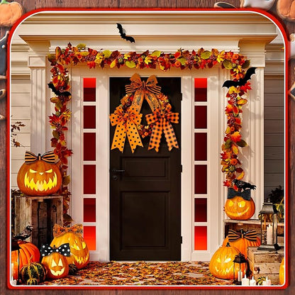 12 Rolls Halloween Wired Edge Ribbon - Image 4