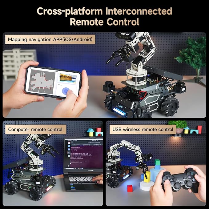 Yahboom ROS2 Robot Kit with Jetson Orin NX 16GB Super Large AI Model with 6DOF - Image 8
