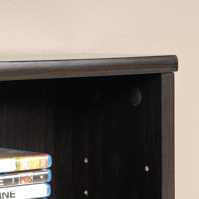 Sauder Multimedia 7 tier Storage Tower, Cinnamon Cherry finish - Image 8
