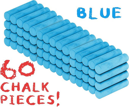 Kid Made Modern 60 Count Pack of Sidewalk Chalk – Blue - Image 2
