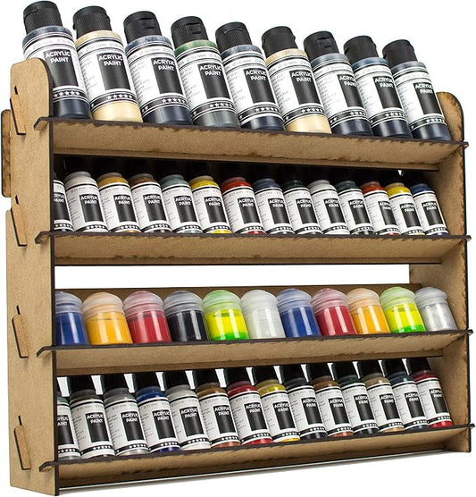 Paint Rack for Model Paints. Hobby Craft Citadel Vallejo Tamiya Army Wall Paint by PROSCALE