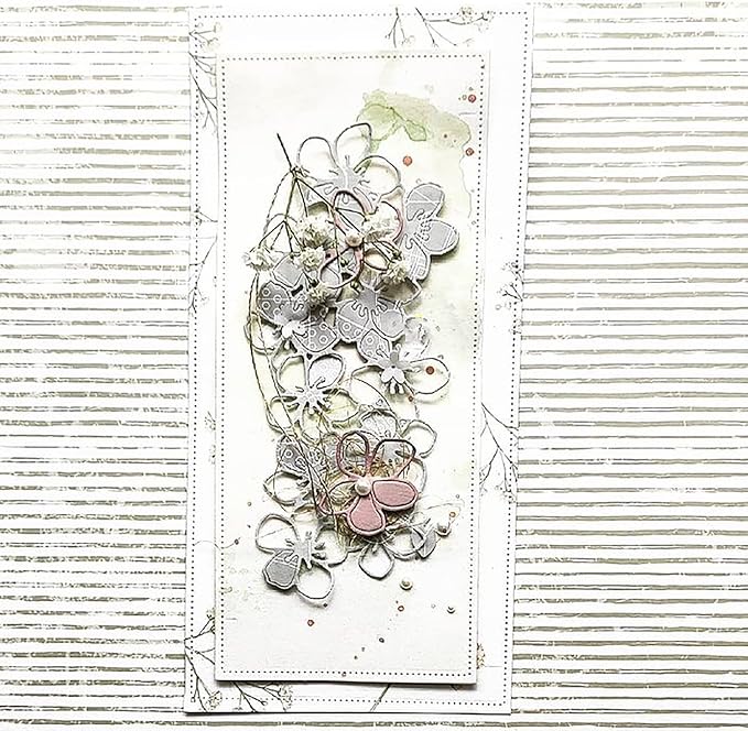 Lapoo Metal Cutting Die for Scrapbooking, 3D Backgrounds Frame New Cutting Dies - Image 4