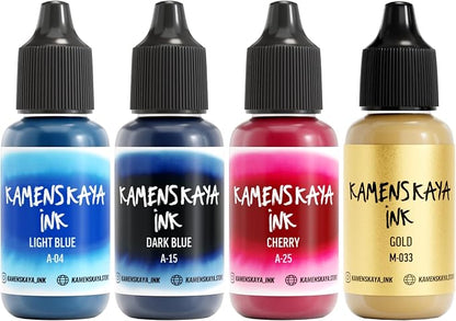 Alcohol Ink Set #2: Matched Color Combination of Alcohol Inks by Kamenskaya
