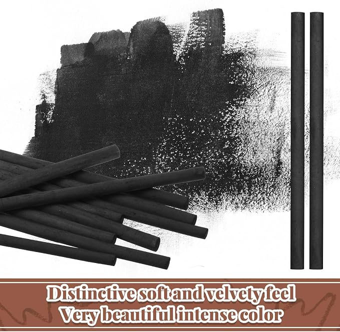 Gueevin 50 Pcs Willow Charcoal Sticks, Willow Charcoal, and Fine Art Christmas - Image 5
