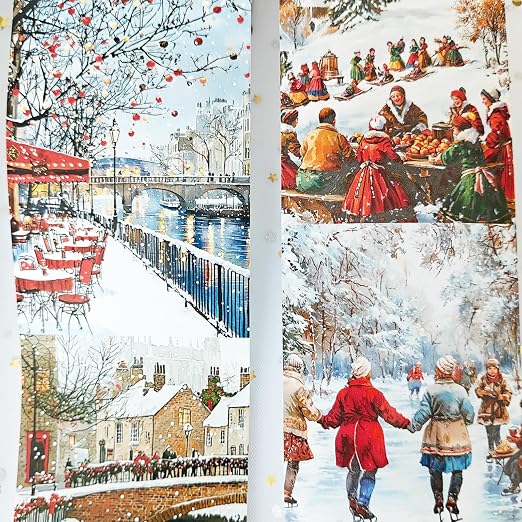 Washi Tape Set, 3 Rolls City Landscape Stickers - Image 4