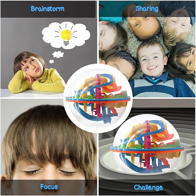 3 Otters 3D Maze Ball, Brain Teaser Puzzle Ball - Image 5