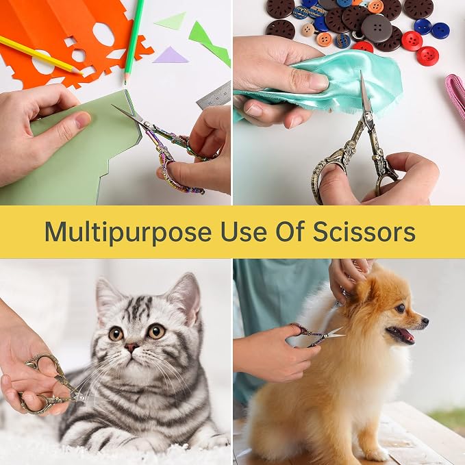 Small Embroidery Scissors with Cover -Cute and Comfortable handles with Sturdy - Image 4