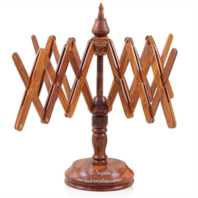 Nagina International's Yarn Swift Umbrella Table Top Yarn Winder | Hand - Image 7