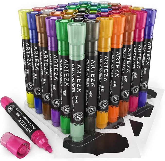 ARTEZA Liquid Chalk Markers, 42 Colors Pack - Image 6