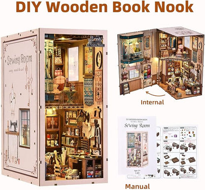 Book Nook Kit - Sewing Room DIY Miniature House Dollhouse Kit - Image 9