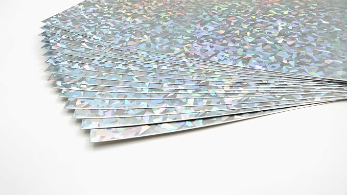 TGXRZX Metallic Cardstock Paper, holographic cardstock, Size 8 "x 11", Mirror - Image 6