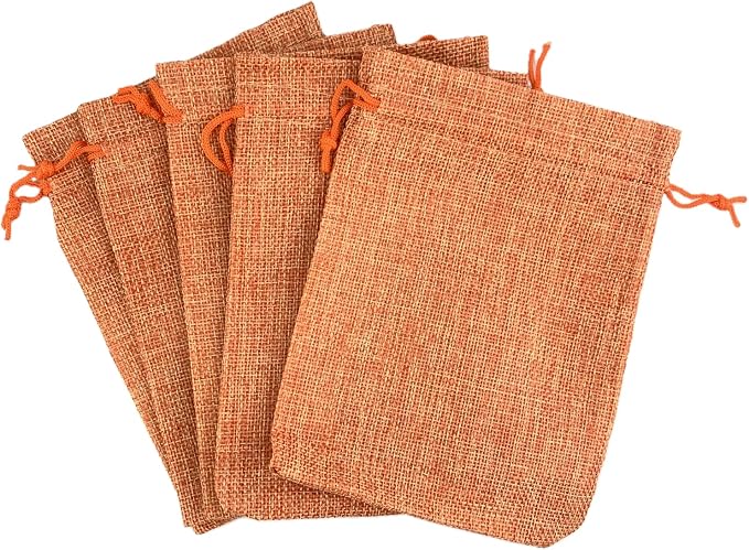Palmhomee Pack of 25 Burlap Gift Bags - Image 4
