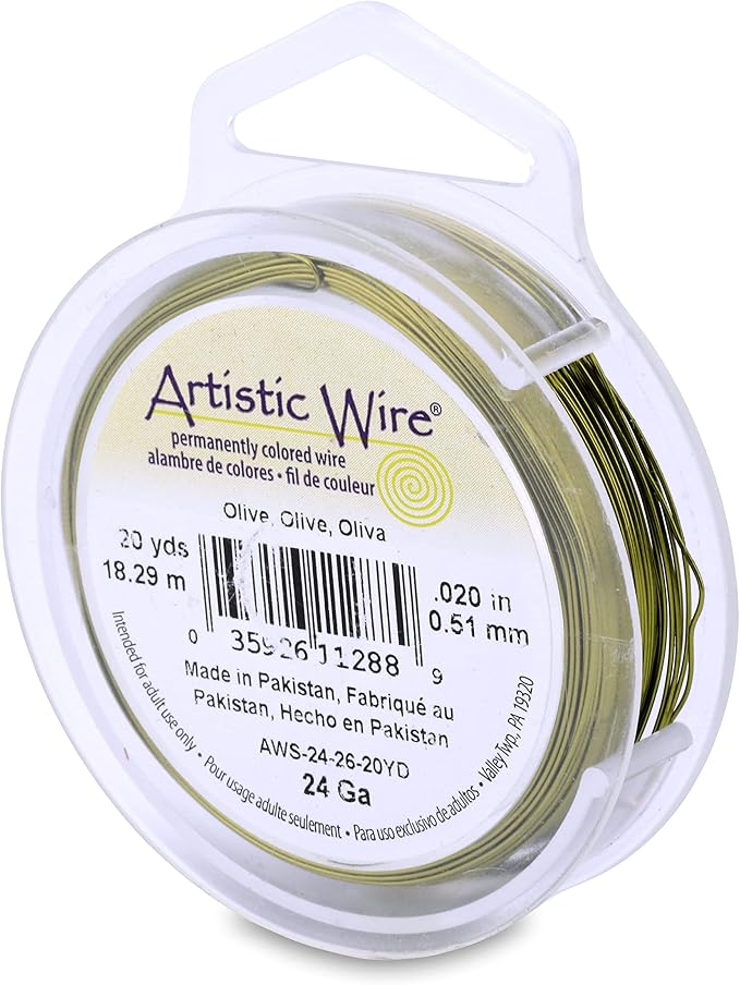 Artistic Wire, 24 Gauge Tarnish Resistant Colored Copper Craft Jewelry Wrapping by Unknown