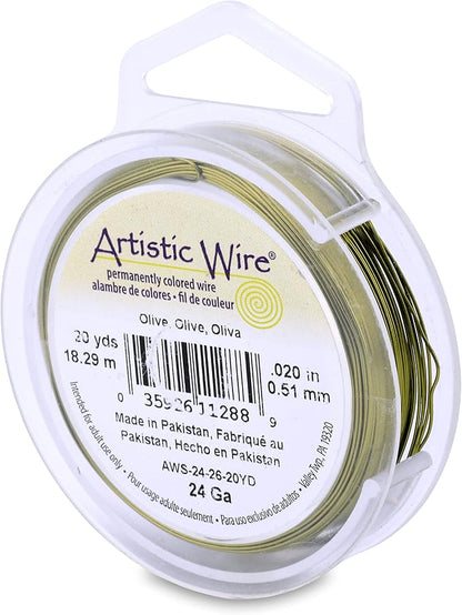 Artistic Wire, 24 Gauge Tarnish Resistant Colored Copper Craft Jewelry Wrapping by Unknown