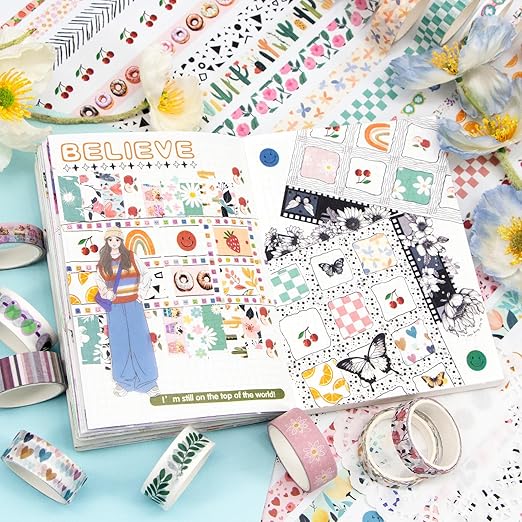 55 Rolls Holiday Washi Tape Set - Image 6