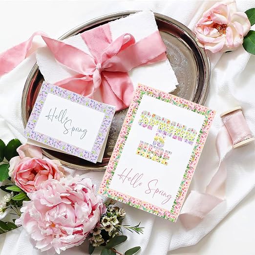 12 Rolls Spring Floral Washi Tape Set, Butterfly Tulip Flower Masking Tapes - Image 4