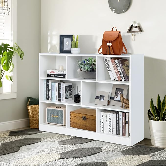Giantex 8 Cube Bookcase, Freestanding 3-Tier Open Bookshelf, Modern Storage - Image 8