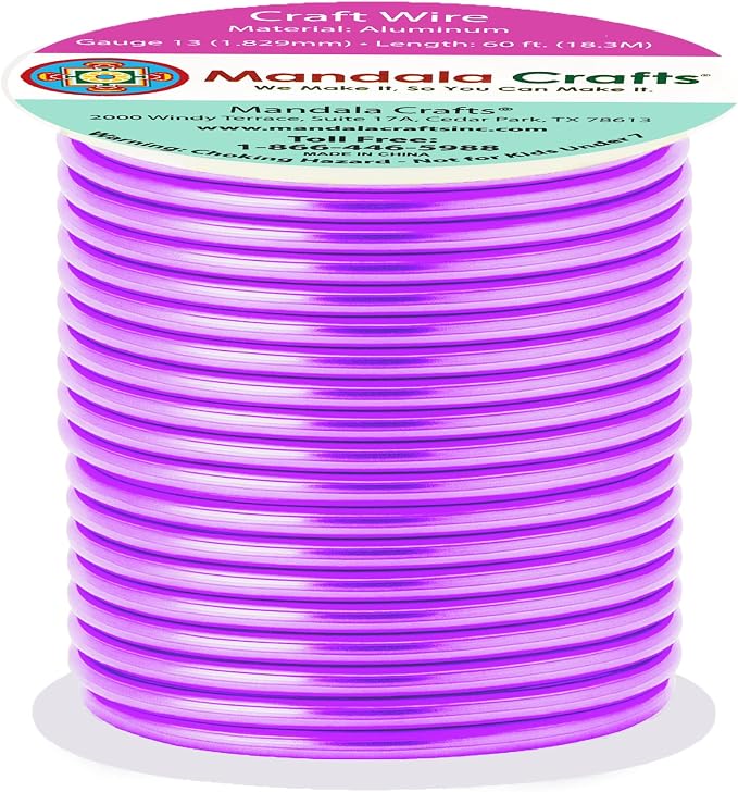 Mandala Crafts 13 Gauge Anodized Aluminum Craft Wire by MandalaCrafts
