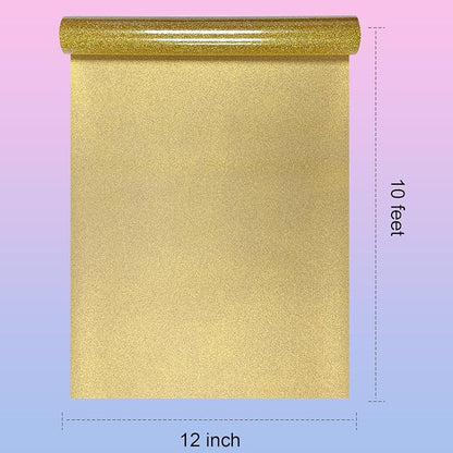 Glitter HTV Heat Transfer Vinyl Rolls- 12" x 10ft. Glitter Iron on Vinyl - Image 2