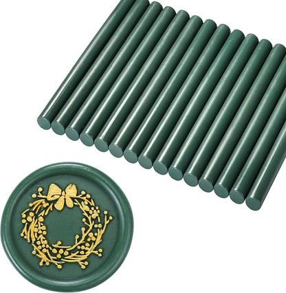 Yoption 15 Pieces Olive Green Glue Gun Sealing Wax Sticks by Yoption