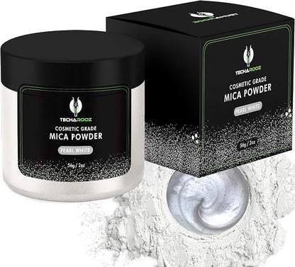 Pearl White MICA Powder for EPOXY Resin 56G / 2OZ. JAR by TECHAROOZ
