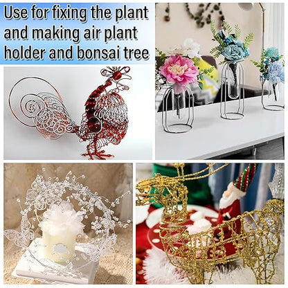 3mm Craft Wire for Sculpting, 52 Ft Aluminum Bendable Thick Metal for Bonsai - Image 5
