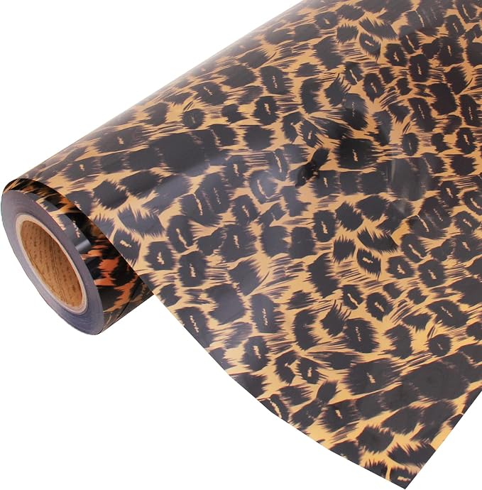 3 Yard x 20" Wide Roll Threadart Metallic Foil Leopard Heat Transfer Vinyl Film by ThreadArt
