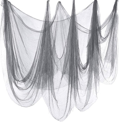 Boao Halloween Cheese cloth 70.87 x 196.85 Inch Gray Cheesecloth Roll by Boao