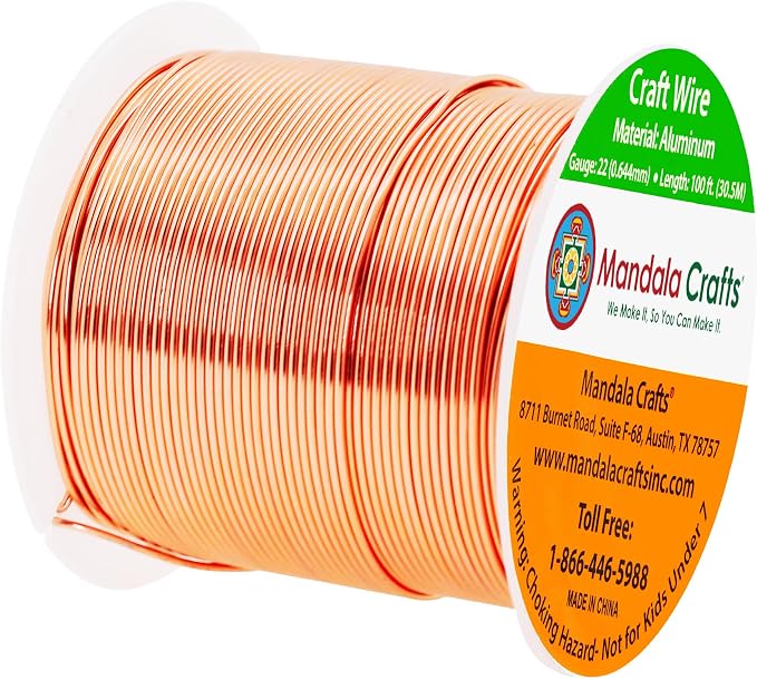 Mandala Crafts 22 Gauge Anodized Aluminum Craft Wire - Image 2