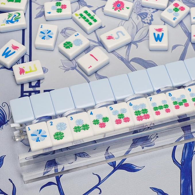American Mahjong Tile Set with Carrying Bag and Accessories, 160 Acrylic - Image 6