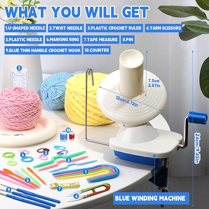 Yarn Winder, Yarn Ball Winder for Crocheting - Image 7