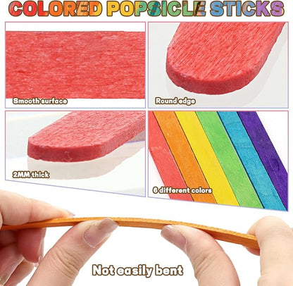 6 inch Colored Wooden Sticks Kits - Image 3