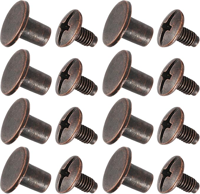 YORANYO 150 Sets 8MM Chicago Screws Leather Rivets - Image 5