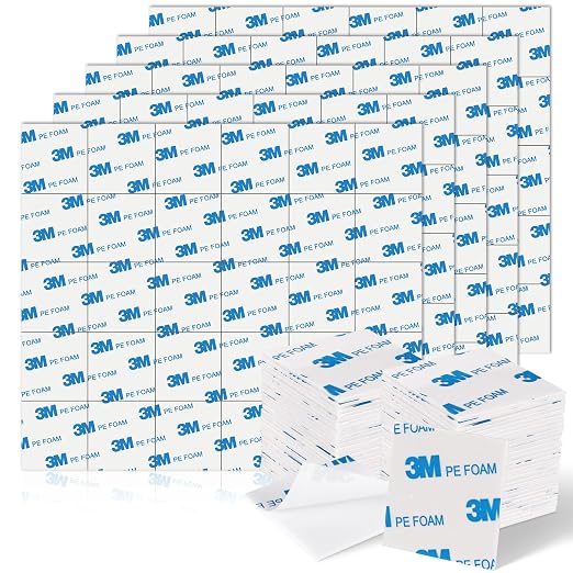 UPINS 150Pack Double Sided Foam Tape Strong Sticky Double Sided Foam Pads by UPINS