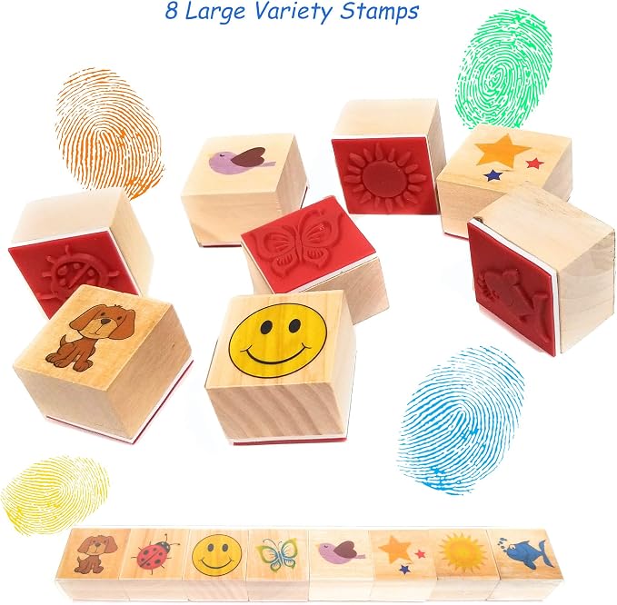 Washable Stamp Pads for Kids Arts and Crafts Jumbo Non-Toxic Ink - Image 5