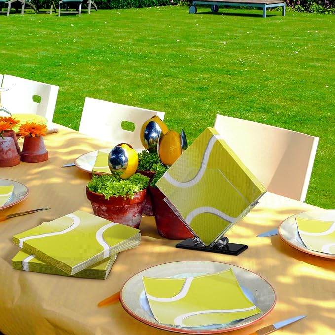 Aodaer 48 Pieces Tennis Paper Napkins Disposable Tennis Party Napkins Tennis - Image 7