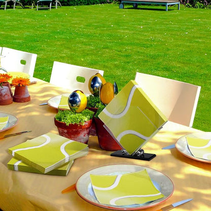Aodaer 48 Pieces Tennis Paper Napkins Disposable Tennis Party Napkins Tennis - Image 7