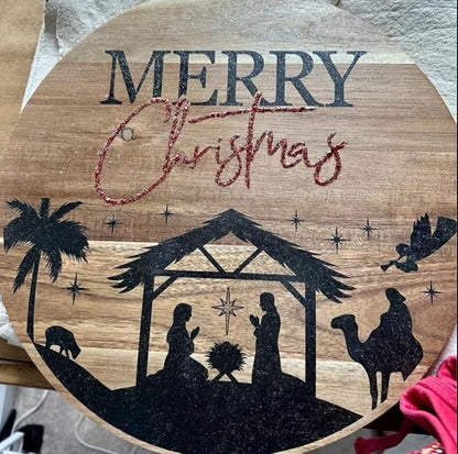 Christmas Stencils for Door Mats 12” Christmas Stencils for Crafts Reusable - Image 6
