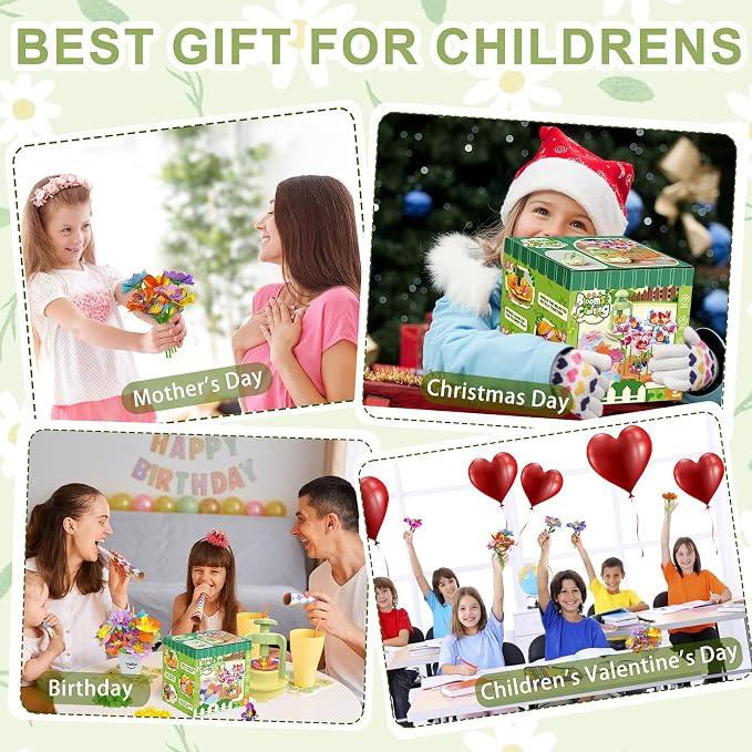 Fabric Flower Bouquets Toys, DIY Craft Kit - Image 6