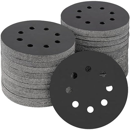 100PCS 5 inch Silicon Carbide Sanding Discs 1500 Grit, Wet Dry Orbital 5 Sander by POTUINOM