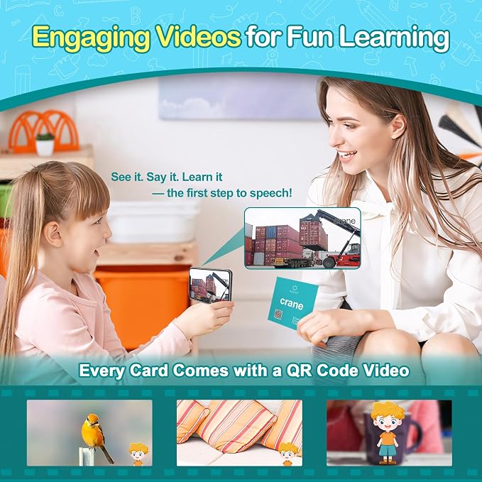 100 Nouns Flash Cards for Toddlers, Expanded Vocabulary Cards - Image 4