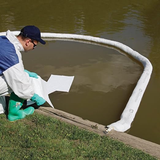 PIG Oil Boom - Oil-Only Absorbent Boom - 2 Pack - 5" x 20' Boom - Absorbs up to - Image 7