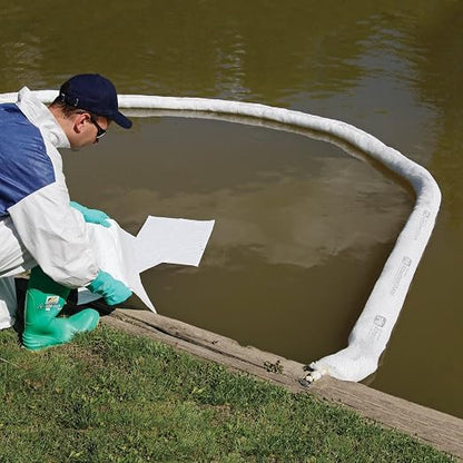 PIG Oil Boom - Oil-Only Absorbent Boom - 2 Pack - 5" x 20' Boom - Absorbs up to - Image 7